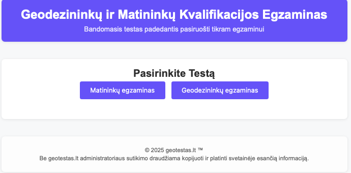 Egzamino pavyzdys 1